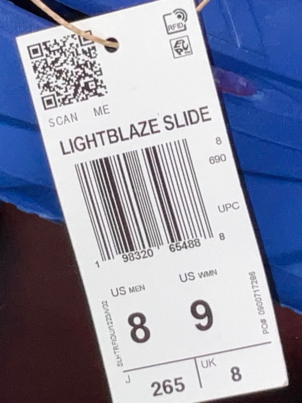 Kansas-KU Jayhawks Adidas Lightblaze Slides. New With Tags. US Men’s 8/W 10